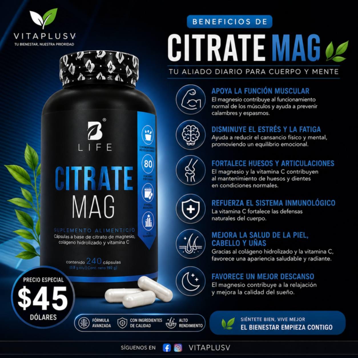 Citrate Mag 240 Cap