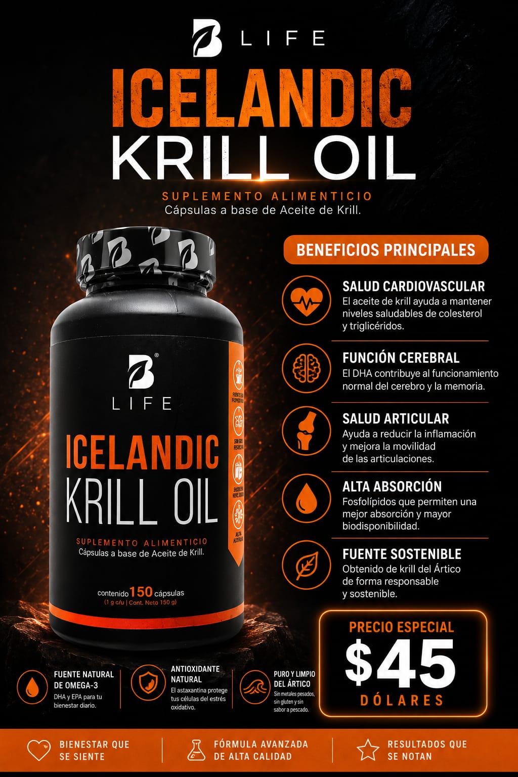 Icelandic Krill Oil 150 Cap