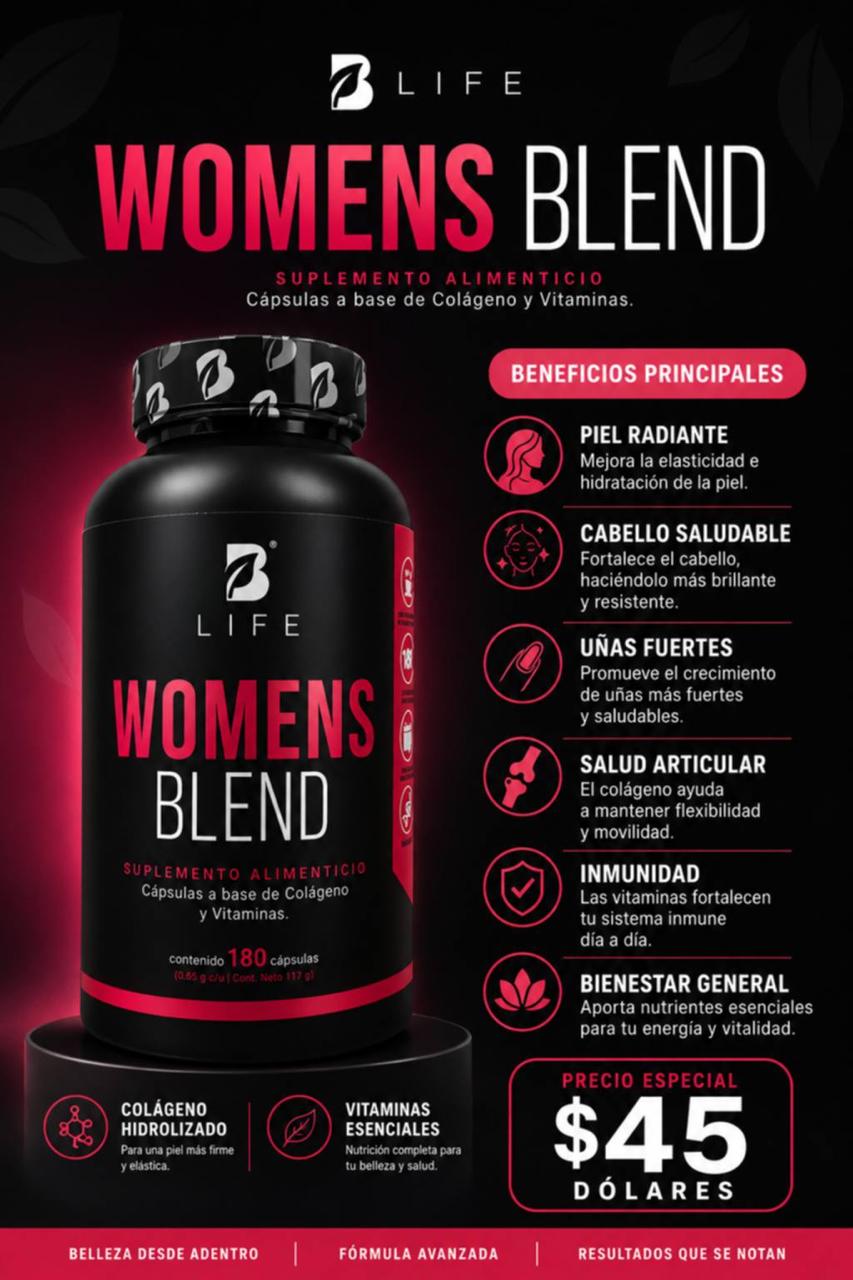 Women's Blend Colageno y Vitaminas 180 Cap